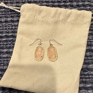 Kendra Scott Gold and Blush Earrings